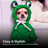 Cute Frog Dog Hoodie Sweater — Small & Medium